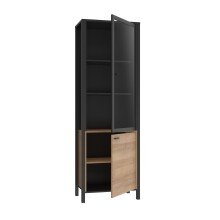 Vitrine >Hialeah< in Riviera Eiche - 64,8x193,9x40,2cm (BxHxT)