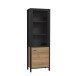 Vitrine >Hialeah< in Riviera Eiche - 64,8x193,9x40,2cm (BxHxT)
