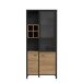 Vitrine >Hialeah< in Riviera Eiche - 86,3x193,9x40,2cm (BxHxT)