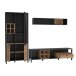 Wohnwand >Hialeah< in Riviera Eiche - 277,2x193,9x40,2cm (BxHxT)
