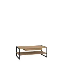 Couchtisch >Hialeah< in Riviera Eiche - 110x40x60cm...