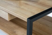 Couchtisch >Hialeah< in Riviera Eiche - 110x40x60cm (BxHxT)