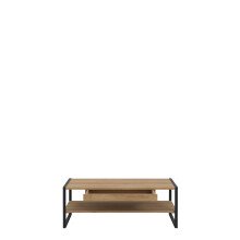 Couchtisch >Hialeah< in Riviera Eiche - 110x40x60cm (BxHxT)