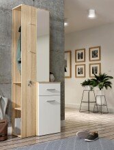 Kompaktgarderobe >Lokri< in Sonoma-Eiche -...