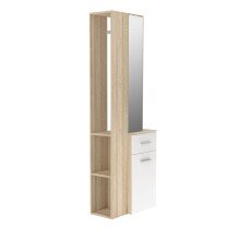 Kompaktgarderobe >Lokri< in Sonoma-Eiche - 64,2x196x34,1cm (BxHxT)