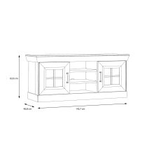 TV-Board >Kalamaria< in Waterford Eiche - 143x62,8x47cm (BxHxT)