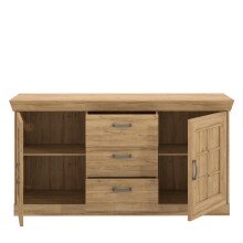 Sideboard >Kalamaria< in Waterford Eiche - 174,3x90,8x47cm (BxHxT)