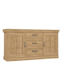 Sideboard >Kalamaria< in Waterford Eiche - 174,3x90,8x47cm (BxHxT)