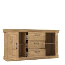 Sideboard >Kalamaria< in Waterford Eiche - 174,3x90,8x47cm (BxHxT)