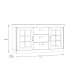 Sideboard >Kalamaria< in Waterford Eiche - 174,3x90,8x47cm (BxHxT)