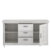 Sideboard >Kalamaria< in Schneeeiche - 174,3x90,8x47cm (BxHxT)