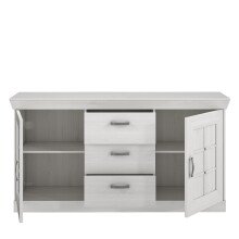 Sideboard >Kalamaria< in Schneeeiche - 174,3x90,8x47cm (BxHxT)