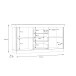 Sideboard >Kalamaria< in Schneeeiche - 174,3x90,8x47cm (BxHxT)