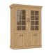 Vitrine >Kalamaria< in Waterford Eiche - 119,6x158,1x47cm (BxHxT)