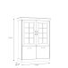 Vitrine >Kalamaria< in Waterford Eiche - 119,6x158,1x47cm (BxHxT)