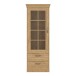 Vitrine >Kalamaria< in Waterford Eiche - 74,9x205,1x47cm (BxHxT)