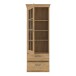 Vitrine >Kalamaria< in Waterford Eiche - 74,9x205,1x47cm (BxHxT)