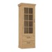 Vitrine >Kalamaria< in Waterford Eiche - 74,9x205,1x47cm (BxHxT)