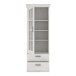 Vitrine >Kalamaria< in Schneeeiche - 74,9x205,1x47cm (BxHxT)