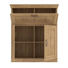 Barschrank >Kalamaria< in Waterford Eiche - 119,6x141,1x47cm (BxHxT)