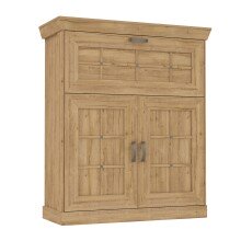 Barschrank >Kalamaria< in Waterford Eiche - 119,6x141,1x47cm (BxHxT)