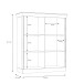 Barschrank >Kalamaria< in Waterford Eiche - 119,6x141,1x47cm (BxHxT)