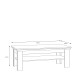 Couchtisch >Kalamaria< in Waterford Eiche - 120,2x45x60cm (BxHxT)
