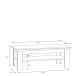 Couchtisch >Kalamaria< in Waterford Eiche - 120,2x45x60cm (BxHxT)
