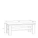 Couchtisch >Kalamaria< in Waterford Eiche - 120,2x45x60cm (BxHxT)