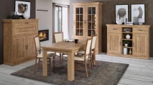 Esstisch >Kalamaria< in Waterford Eiche - 160x75x90cm (BxHxT)