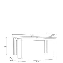 Esstisch >Kalamaria< in Waterford Eiche - 160x75x90cm (BxHxT)