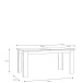 Esstisch >Kalamaria< in Waterford Eiche - 160x75x90cm (BxHxT)