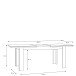 Esstisch >Kalamaria< in Waterford Eiche - 160x75x90cm (BxHxT)