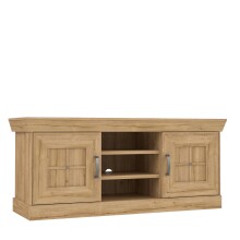 Wohnwand >Kalamaria< in Waterford Eiche - 357,5x205,1x47cm (BxHxT)