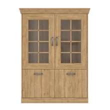 Wohnwand >Kalamaria< in Waterford Eiche - 357,5x205,1x47cm (BxHxT)