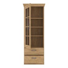 Wohnwand >Kalamaria< in Waterford Eiche - 357,5x205,1x47cm (BxHxT)