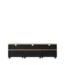TV-Board >Limnos< in Schwarzeiche - 161,6x48,5x41,3cm (BxHxT)