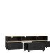 TV-Board >Limnos< in Schwarzeiche - 161,6x48,5x41,3cm (BxHxT)