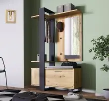 Kompaktgarderobe >Marousi< in Artisan Eiche -...