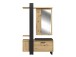 Kompaktgarderobe >Marousi< in Artisan Eiche - 119,8x198,2x43cm (BxHxT)