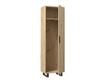 Garderobenschrank >Marousi< in Artisan Eiche - 59,8x198,2x41,5cm (BxHxT)