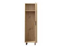 Garderobenschrank >Marousi< in Artisan Eiche - 59,8x198,2x41,5cm (BxHxT)