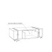 Couchtisch >Fourni< in Old Wood Vintage - 110x31,5x60cm (BxHxT)