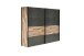 Schwebetürenschrank >Rhodos< in Stabeiche - 269,9x210,5x61,2cm (BxHxT)