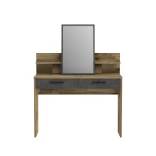 Schminktisch >Rhodos< in Stabeiche - 114,5x146,1x39,7cm (BxHxT)
