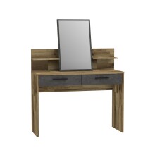 Schminktisch >Rhodos< in Stabeiche - 114,5x146,1x39,7cm (BxHxT)