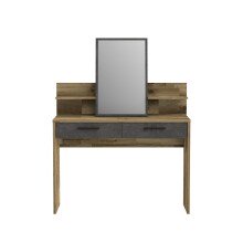 Schminktisch >Rhodos< in Stabeiche - 114,5x146,1x39,7cm (BxHxT)