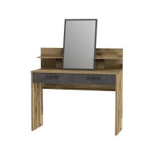 Schminktisch >Rhodos< in Stabeiche - 114,5x146,1x39,7cm (BxHxT)