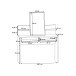 Schminktisch >Rhodos< in Stabeiche - 114,5x146,1x39,7cm (BxHxT)