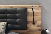 Bett >Rhodos< in Stabeiche - 296,5x120x209,9cm (BxHxT)